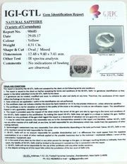 4.31/CT Natural Yellow Sapphire with Govt Lab Certificate-6771